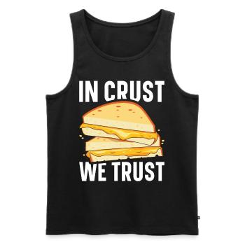 Grilled Cheese Grilled Cheese Foodie Cheese Sandwich - Débardeur bio Premium Homme - noir - Devant - AI Model Male 178 light (178cm)