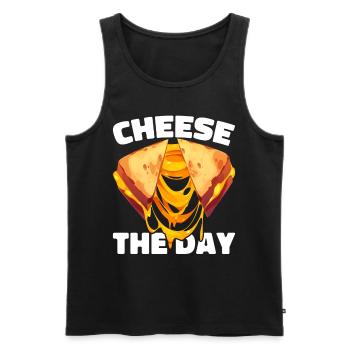 Grilled Cheese Grilled Cheese Foodie Cheese Sandwich - Débardeur bio Premium Homme - noir - Devant - AI Model Male 178 light (178cm)