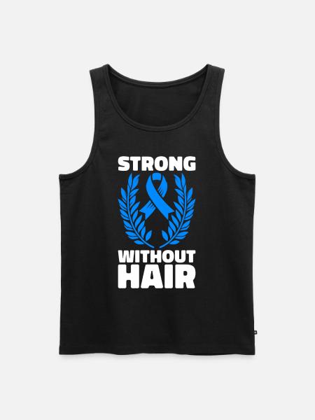 Alopecia Areata Bewusstsein Haarausfall - Männer Premium Bio Tank Top - Schwarz