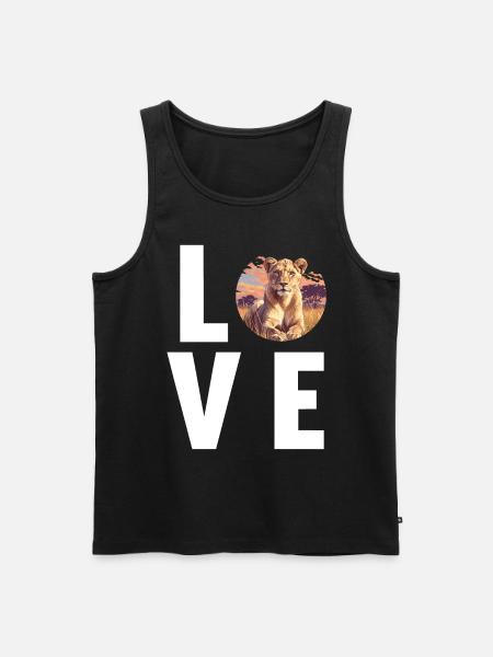 Lioness Lionesses Lioness - Men's Premium Organic Tank Top - black