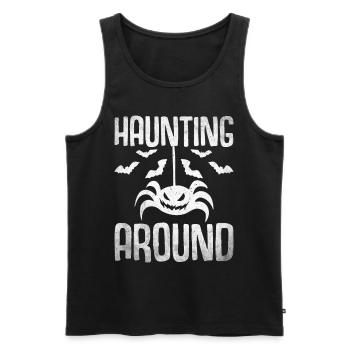 Halloween Costume - Men's Premium Organic Tank Top - black - Front - Michal (187cm)