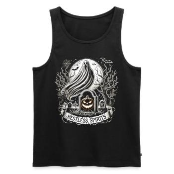 Halloween Witching Hour Awakens - Men's Premium Organic Tank Top - black - Front - AI Model Male 178 light (178cm)