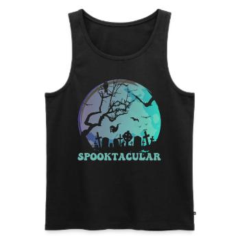 Halloween Costume - Men's Premium Organic Tank Top - black - Front - Michal (187cm)