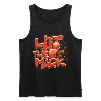 Archery Archer Hit the Mark - Men's Premium Organic Tank Top - black - Front - Michal (187cm)