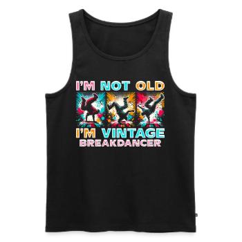 Breakdance B-boy Stunt Street Dancer - Men's Premium Organic Tank Top - black - Front - AI Model Male 178 light (178cm)