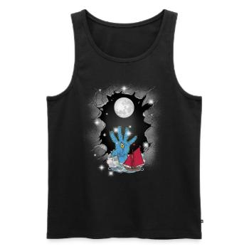 Halloween Sailing Ship Maritime Seafaring Sailors - Men's Premium Organic Tank Top - black - Front - AI Model Male 178 light (178cm)