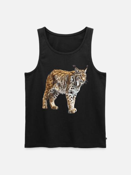 Lynx Luchse Luchs - Men's Premium Organic Tank Top - black