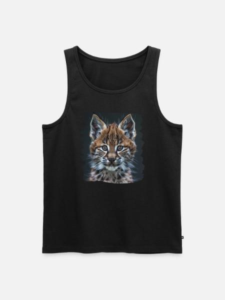 Lynx Luchse Luchs - Men's Premium Organic Tank Top - black