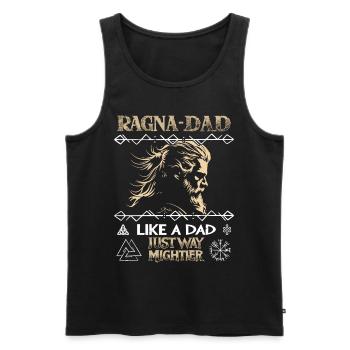 RAGNA-DAD Viking profile for Father's Day - Men's Premium Organic Tank Top - black - Front - Michal (187cm)