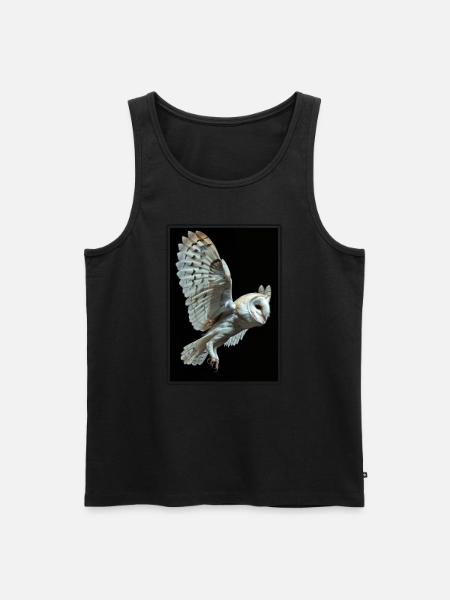 Barn Owl Schleiereulen Schleiereule - Men's Premium Organic Tank Top - black