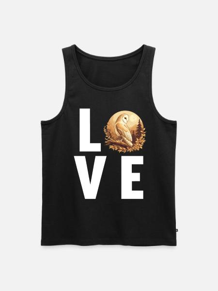 Barn Owl Schleiereulen Schleiereule - Men's Premium Organic Tank Top - black