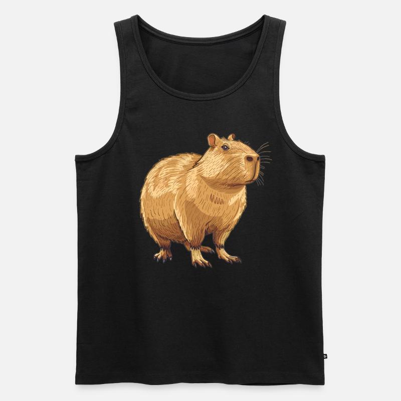 Capybaras Capybara - Débardeur bio Premium Homme - noir