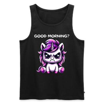 Good Morning - Männer Premium Bio Tank Top - Schwarz - Vorne - Michal (187cm)