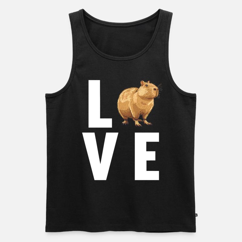 Capybaras Capybara - Débardeur bio Premium Homme - noir