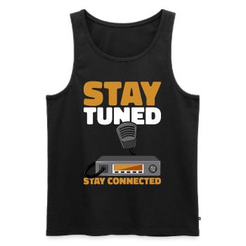 Ham Radio Amateurfunk Amateurfunker Radio - Männer Premium Bio Tank Top - Schwarz - Vorne - Michal (187cm)