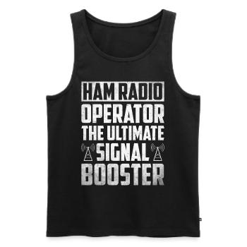 Ham Radio Amateurfunk Amateurfunker Radio - Männer Premium Bio Tank Top - Schwarz - Vorne - Michal (187cm)