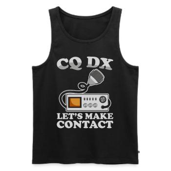Ham Radio Amateurfunk Amateurfunker Radio - Männer Premium Bio Tank Top - Schwarz - Vorne - Michal (187cm)