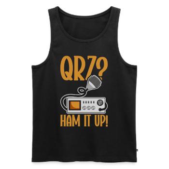 Ham Radio Amateurfunk Amateurfunker Radio - Männer Premium Bio Tank Top - Schwarz - Vorne - Michal (187cm)