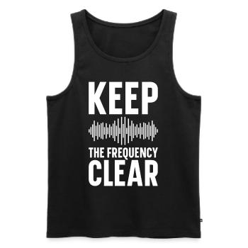 Ham Radio Amateurfunk Amateurfunker Radio - Männer Premium Bio Tank Top - Schwarz - Vorne - Michal (187cm)