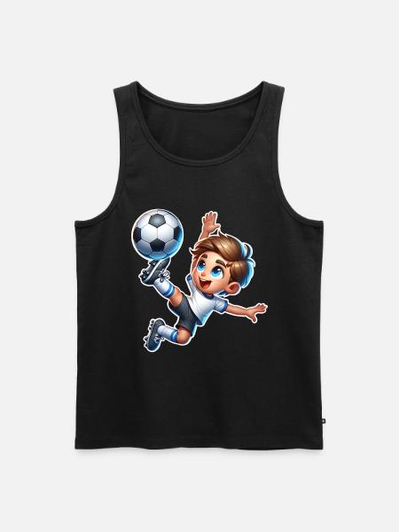 Soccer - Men's Premium Organic Tank Top - black