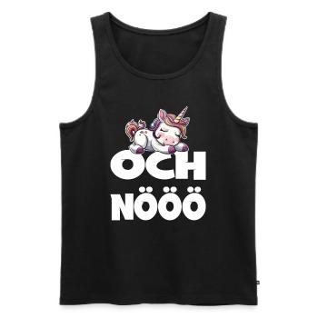 Och Nö Einhorn Keine Lust Faul Lustlos - Männer Premium Bio Tank Top - Schwarz - Vorne - Michal (187cm)