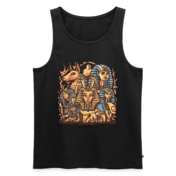 Könige Ägypten König Ägyptisch Pharao - Männer Premium Bio Tank Top - Schwarz - Vorne - Michal (187cm)