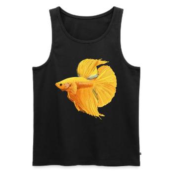 Bettas Betta Fisch Betta - Männer Premium Bio Tank Top - Schwarz - Vorne - AI Model Male 178 light (178cm)