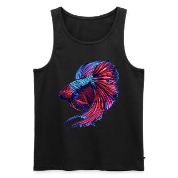 Bettas Betta Fisch Betta - Männer Premium Bio Tank Top - Schwarz - Vorne - AI Model Male 178 light (178cm)