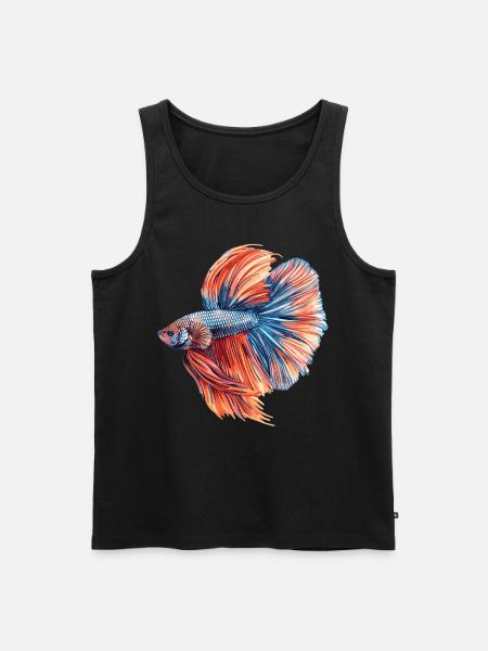 Bettas Betta Fish Betta - Men's Premium Organic Tank Top - black