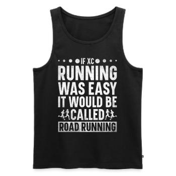 XC Running Cross Country Runner XC Runner - Débardeur bio Premium Homme - noir - Devant - AI Model Male 178 light (178cm)