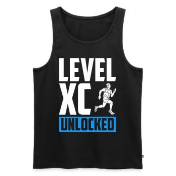 XC Running Cross Country Runner XC Runner - Débardeur bio Premium Homme - noir - Devant - AI Model Male 178 light (178cm)
