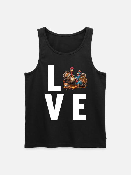 Turkey Turkeys Turkey - Men's Premium Organic Tank Top - black