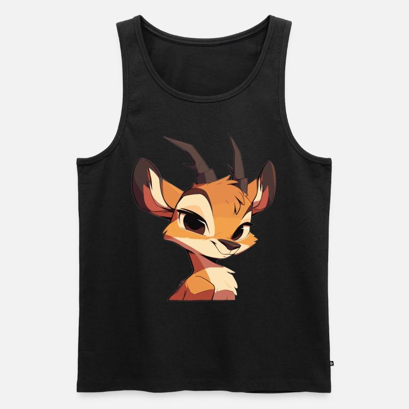 Antelope Antilopen Antilope - Männer Premium Bio Tank Top - Schwarz