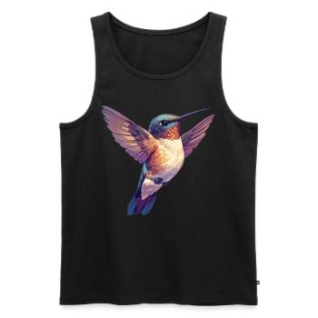 Hummingbird Kolibris Kolibri - Männer Premium Bio Tank Top - Schwarz - Vorne - AI Model Male 178 light (178cm)