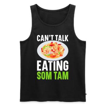 Som Tam Salade thaïlandaise Papaye Salade thaïlandaise Cuisine thaïlandaise - Débardeur bio Premium Homme - noir - Devant - Michal (187cm)