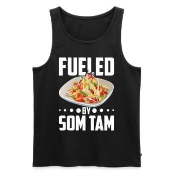 Som Tam Salade thaïlandaise Papaye Salade thaïlandaise Cuisine thaïlandaise - Débardeur bio Premium Homme - noir - Devant - Michal (187cm)