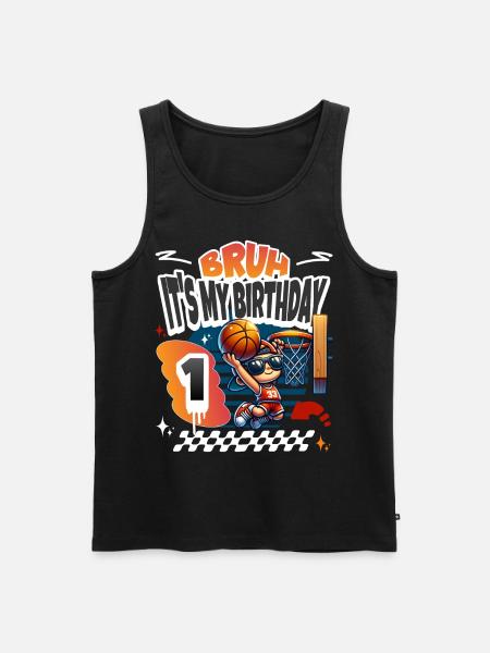 Basketball 1st Birthday - Men's Premium Organic Tank Top - black