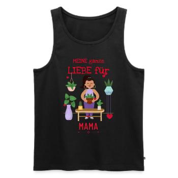 Tout mon amour pour maman - Débardeur bio Premium Homme - noir - Devant - Michal (187cm)