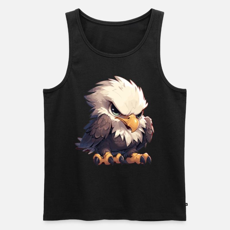 Bald Eagle Weißkopfseeadler - Männer Premium Bio Tank Top - Schwarz
