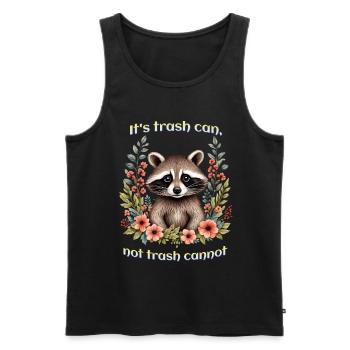 It's trash can not trash cannot - Men's Premium Organic Tank Top - black - Front - Michal (187cm)