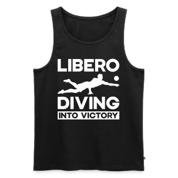 Volley-ball Libero - Débardeur bio Premium Homme - noir - Devant - Michal (187cm)