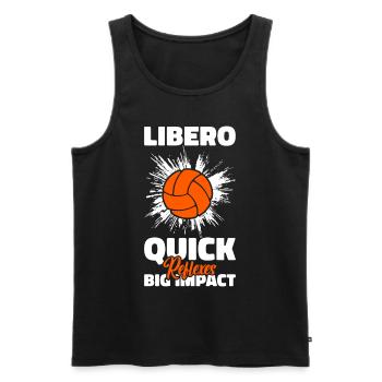 Volley-ball Libero - Débardeur bio Premium Homme - noir - Devant - Michal (187cm)