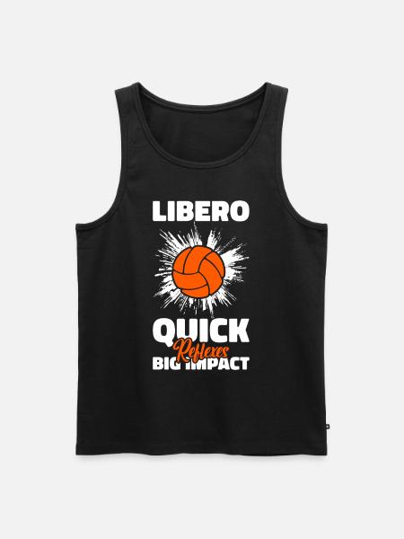 Volleyball Libero - Men's Premium Organic Tank Top - black