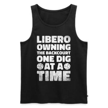 Volley-ball Libero - Débardeur bio Premium Homme - noir - Devant - Michal (187cm)