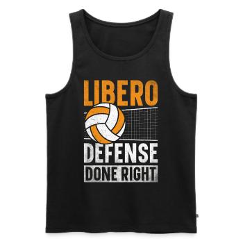 Volley-ball Libero - Débardeur bio Premium Homme - noir - Devant - Michal (187cm)