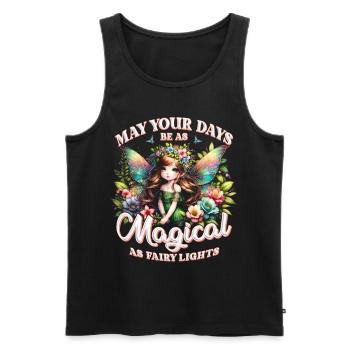 Fee Fairy Fairycore - Men's Premium Organic Tank Top - black - Front - AI Model Male 178 light (178cm)