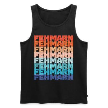 Fehmarn Ostsee für jeden Fehmarner Ostsee - Männer Premium Bio Tank Top - Schwarz - Vorne - Michal (187cm)