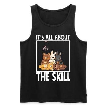 It's All About The Skill - Men's Premium Organic Tank Top - black - Front - AI Model Male 178 light (178cm)