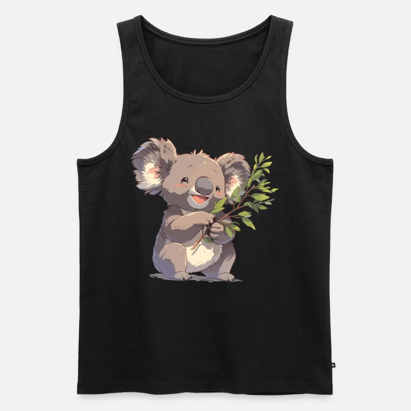 Koalas Koala - Männer Premium Bio Tank Top - Schwarz