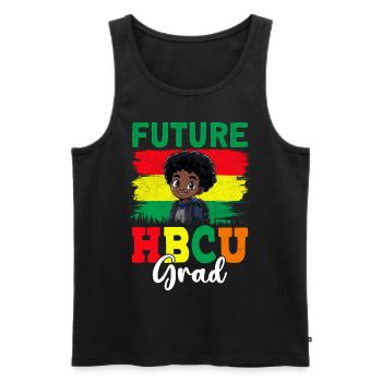 Future HBCU - Männer Premium Bio Tank Top - Schwarz - Vorne - AI Model Male 178 light (178cm)